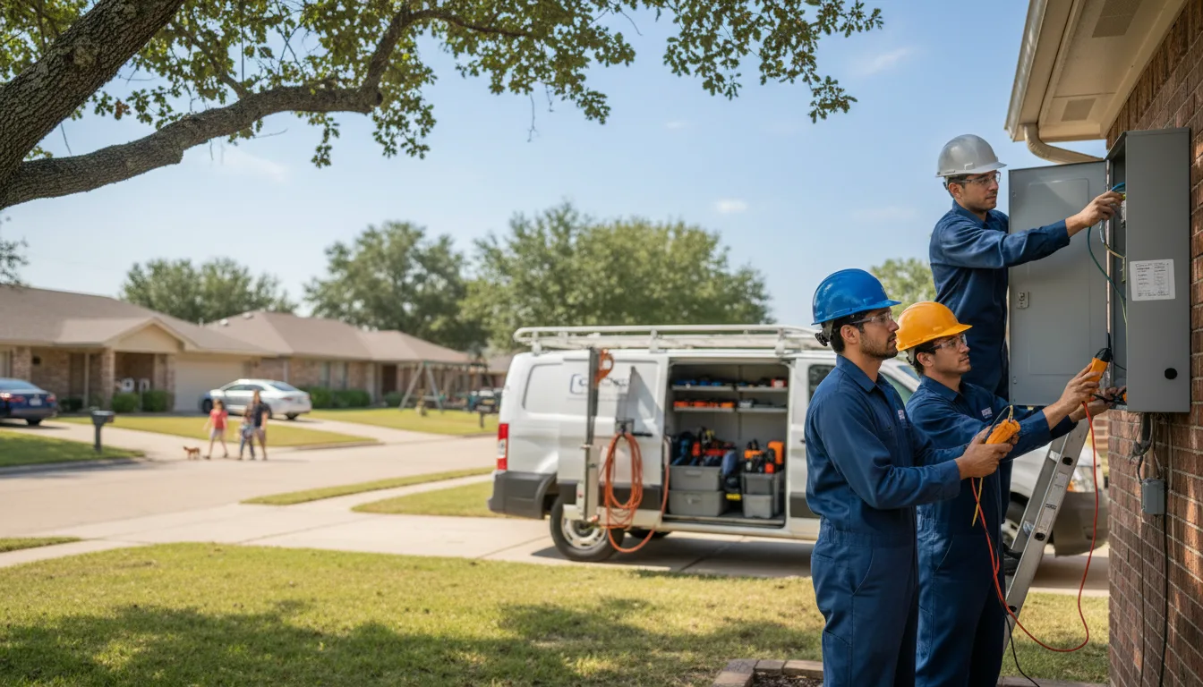 Certified electrician providing emergency electrical services in Collison, IL